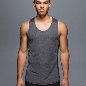 lululemon open air singlet tank heathered gray Men’s Size L